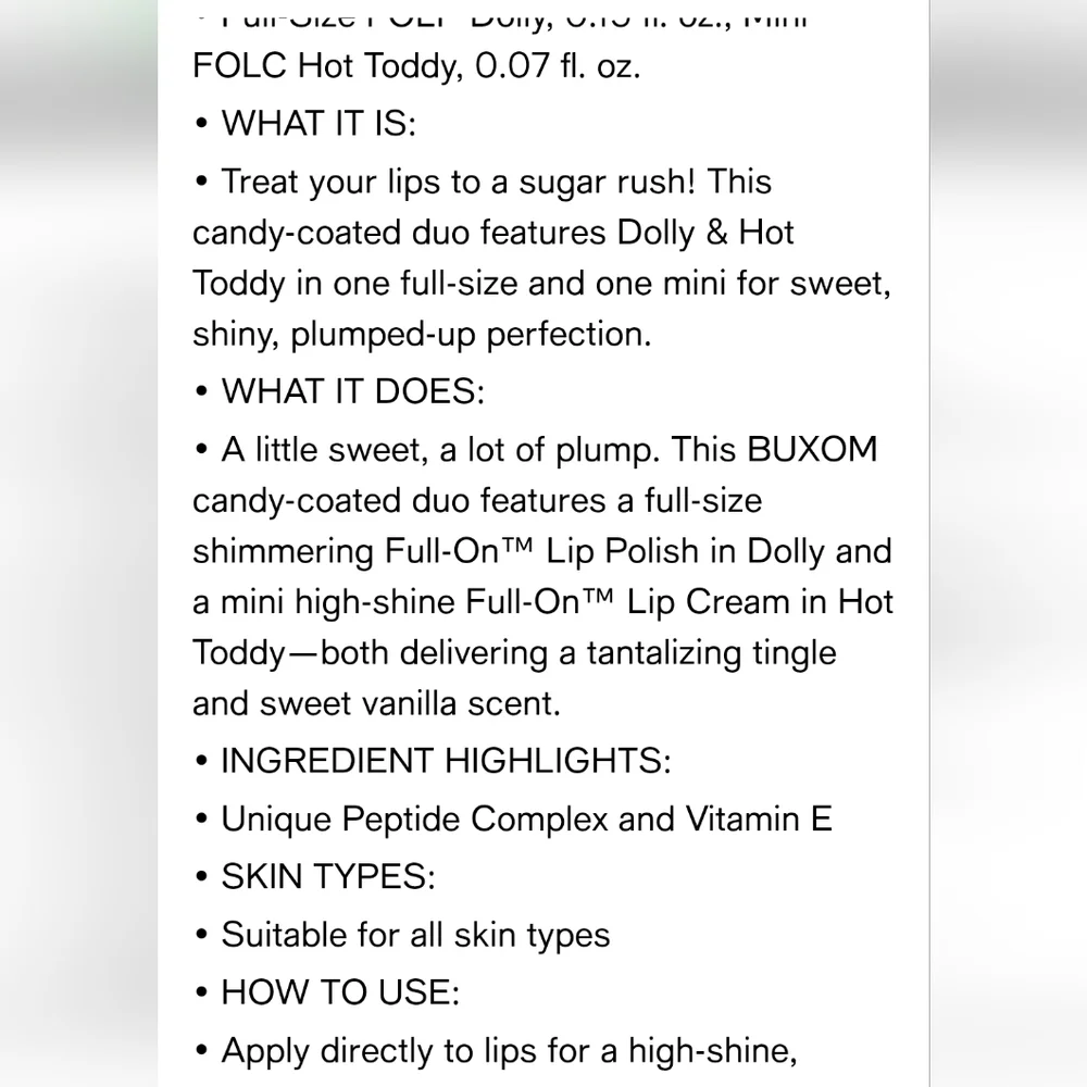 Buxom Kiss Me Sweetie Plumping Lip Gloss Duo‎